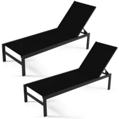 Tangkula 2PCS Patio Chaise Lounge Adjustable Lounge Chair W/ 6-Position Backrest Black 17 Tangkula 2PCS Patio Chaise Lounge Adjustable Lounge Chair W/ 6-Position Backrest Black -Tangkula Shop GUEST e2654211 eb87 4402 bd8a b308814a1a1b