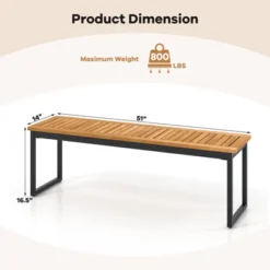 Tangkula 51" Acacia Wood Patio Dining Bench Set - Set of 2 Backless Outdoor Benches 17 Tangkula 51" Acacia Wood Patio Dining Bench Set - Set of 2 Backless Outdoor Benches -Tangkula Shop GUEST e2dae6cf 23c5 4e60 8fbc e863b0ff9030