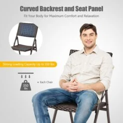 Tangkula 2 PCS Folding Rattan Patio Chairs - Outdoor Wicker Dining 12 Tangkula 2 PCS Folding Rattan Patio Chairs - Outdoor Wicker Dining -Tangkula Shop GUEST e4299932 0598 4123 a898 9b5c7b87a4a8