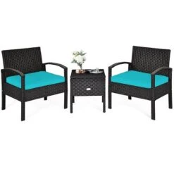 Tangkula 3-Piece Patio Wicker Storage Table & Chair Set Outdoor Conversation Set Red/Turquoise 13 Tangkula 3-Piece Patio Wicker Storage Table & Chair Set Outdoor Conversation Set Red/Turquoise -Tangkula Shop GUEST e4adaf76 6321 4a68 8ed4 965fcc246219