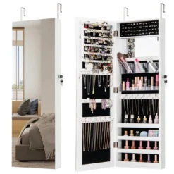 Tangkula 43.5" Jewelry Mirror Cabinet W/ Full-length Mirror & Interior Makeup Mirror 23 Tangkula 43.5" Jewelry Mirror Cabinet W/ Full-length Mirror & Interior Makeup Mirror -Tangkula Shop GUEST e4f486b3 5450 42e1 ab4a 8c9d338822f6