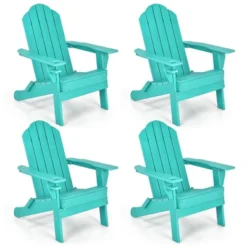 Tangkula 4-Piece Folding Adirondack Chair Set with Cup Holder - Weather Resistant Patio Seating 20 Tangkula 4-Piece Folding Adirondack Chair Set with Cup Holder - Weather Resistant Patio Seating -Tangkula Shop GUEST e6cb3fc5 0a55 4192 baf3 9dd084810734