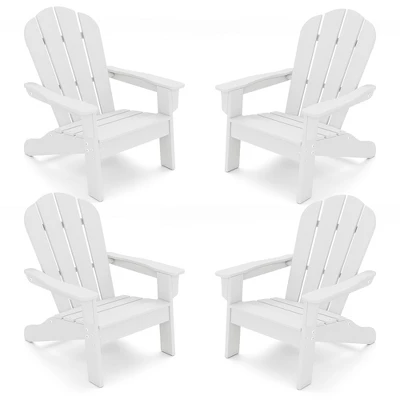 Tangkula 4PCS Kid's Adirondack Chair All-Weather HDPE Toddler Lawn Chair W/ Ergonomic Design 13 Tangkula 4PCS Kid's Adirondack Chair All-Weather HDPE Toddler Lawn Chair W/ Ergonomic Design - Image 13