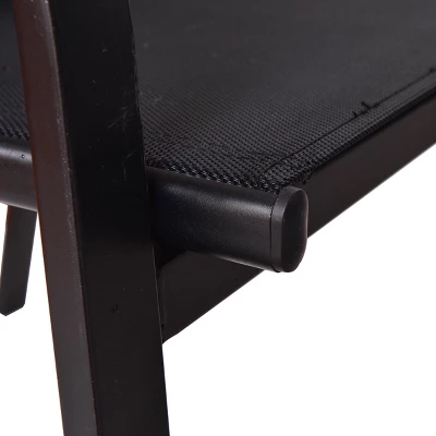 Tangkula 4PCS Black Furniture Set Chairs Coffee Table Patio Garden Brand New 6 Tangkula 4PCS Black Furniture Set Chairs Coffee Table Patio Garden Brand New - Image 6