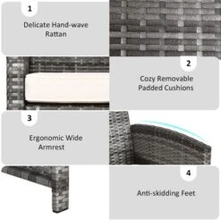 Tangkula 8PCS Patio Outdoor Rattan Furniture Set W/ Cushioned Chair Loveseat Table -Tangkula Shop GUEST e878a4b4 c5fa 45cc 8e33 5b6299de757a