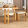 Tangkula Dining Chair Set Of 4 Upholstered Kitchen Chair W/ Padded Seat & Curved Backrest