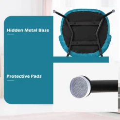 Tangkula Dining Chair Set Of 2 Upholstered Velvet Chair Set W/ Metal Base For Living Room 16 Tangkula Dining Chair Set Of 2 Upholstered Velvet Chair Set W/ Metal Base For Living Room -Tangkula Shop GUEST e9a5247c f744 43f5 a02d cd5a17765269