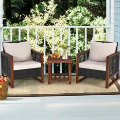 Tangkula 3-Piece Rattan Wicker Outdoor Conversation Set with Acacia Wood Table 10 Tangkula 3-Piece Rattan Wicker Outdoor Conversation Set with Acacia Wood Table -Tangkula Shop GUEST ea1a3512 3484 4b8d b5a1 b841087d754e