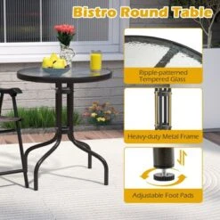 Tangkula 3-Piece Outdoor Bistro Set: Tempered Glass Table & Folding Chairs -Tangkula Shop GUEST eac97d17 feb0 4176 89b0 5e143377b7be