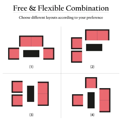 Tangkula 4-Piece Rattan Wicker Patio Outdoor Furniture Sofa Set With Cushions & Tempered Glass Table 9 Tangkula 4-Piece Rattan Wicker Patio Outdoor Furniture Sofa Set With Cushions & Tempered Glass Table - Image 9