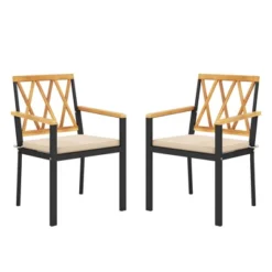 Tangkula Patio Dining Chairs Set Of 2 Metal Outdoor Chairs W/ Removable Padded Cushions 17 Tangkula Patio Dining Chairs Set Of 2 Metal Outdoor Chairs W/ Removable Padded Cushions -Tangkula Shop GUEST ec8c04bd 84f3 4abd 8119 3db3830bfd32