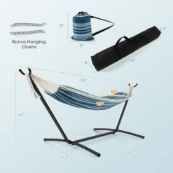 Tangkula Portable Indoor Outdoor 2-Person Double Hammock Set W/ Stand And Carrying Cases 17 Tangkula Portable Indoor Outdoor 2-Person Double Hammock Set W/ Stand And Carrying Cases -Tangkula Shop GUEST ecfd22de 9f2b 4509 8897 8a75826fb2a8