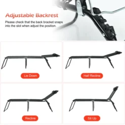 Tangkula Foldable Beach Chaise Lounge Chair with Adjustable Pillow & 4-Position Recline 15 Tangkula Foldable Beach Chaise Lounge Chair with Adjustable Pillow & 4-Position Recline -Tangkula Shop GUEST ed0d7f25 d039 4b9d 9200 4c5e2e2d8d68