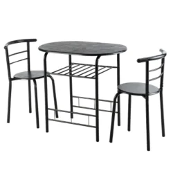 Tangkula 3 PCS Kitchen Dining Set Compact Bistro Pub 2 Chairs & Table 17 Tangkula 3 PCS Kitchen Dining Set Compact Bistro Pub 2 Chairs & Table -Tangkula Shop GUEST ed15c5e5 a6d3 4486 9e78 232edb78ddfc