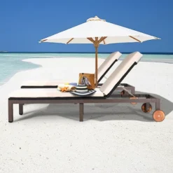 Tangkula 2PCS Patio Adjustable Rattan Recliner Chaise Lounge Chair W/ Cushion Wheels 12 Tangkula 2PCS Patio Adjustable Rattan Recliner Chaise Lounge Chair W/ Cushion Wheels -Tangkula Shop GUEST ed39d55e 1dab 4e4b a38b a1716b9fa37f