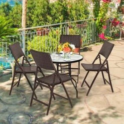 Tangkula 2 PCS Folding Rattan Patio Chairs - Outdoor Wicker Dining 10 Tangkula 2 PCS Folding Rattan Patio Chairs - Outdoor Wicker Dining -Tangkula Shop GUEST ed88192c 135a 4a40 a0c8 9dee95e14f80