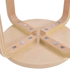 Tangkula 4 Pcs 17" Round Stacking Stool Dining Chair Set Backless Wood Seats Natural -Tangkula Shop GUEST ef9949eb 0b59 4be1 908b 6e852435ee9b