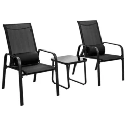 Tangkula 3-Piece Outdoor Bistro Set with Adjustable Reclining Chairs & Tempered Glass Table -Tangkula Shop GUEST f0033eac 9d51 4da5 9239 0cf85ff2225d