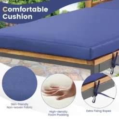 Tangkula Outdoor Chaise Lounge Chair with 4-Position Adjustable Backrest -Tangkula Shop GUEST f0c6620f a168 488c be2d 860176370f18