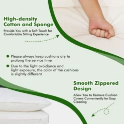 Tangkula 5PCS Rattan Patio Conversation Sofa Set Outdoor Furniture Set W/ Off White Cushions 8 Tangkula 5PCS Rattan Patio Conversation Sofa Set Outdoor Furniture Set W/ Off White Cushions -Tangkula Shop GUEST f276a5e2 a87f 44ab b608 5290a5109cf9