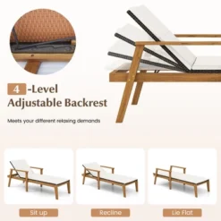 Tangkula Outdoor Chaise Lounge Chair W/ Armrests & 4-Level Backrest Adjustment 15 Tangkula Outdoor Chaise Lounge Chair W/ Armrests & 4-Level Backrest Adjustment -Tangkula Shop GUEST f34bb010 474c 47b4 b1de b93693a08052