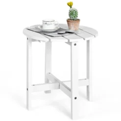 Tangkula 18’’ Outdoor Round Side Table Wooden Coffee Table Suitable For Garden Patio Balcony White/Gray/Black 11 Tangkula 18’’ Outdoor Round Side Table Wooden Coffee Table Suitable For Garden Patio Balcony White/Gray/Black -Tangkula Shop GUEST f359f0dc 58a7 4ecb a7db 9d79f28323bb