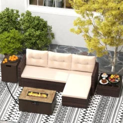 Tangkula 4-Piece Outdoor Sectional Furniture Set with 32-Inch Fire Pit Table 10 Tangkula 4-Piece Outdoor Sectional Furniture Set with 32-Inch Fire Pit Table -Tangkula Shop GUEST f3ebff9e fc1c 4d2b 9b78 a3f1f242a45d