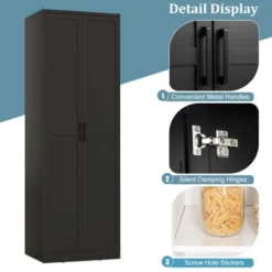 Tangkula 70" Storage Cabinet Freestanding Pantry Cabinet W/2 Doors & 5 Shelves Black 15 Tangkula 70" Storage Cabinet Freestanding Pantry Cabinet W/2 Doors & 5 Shelves Black -Tangkula Shop GUEST f4c236dc b51e 4de7 88b0 9af00e444a9d