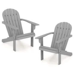 Tangkula Set of 2 Patio Adirondack Chairs with Inclined Seat and Wide Armrests 9 Tangkula Set of 2 Patio Adirondack Chairs with Inclined Seat and Wide Armrests -Tangkula Shop GUEST f4e074ca 41d1 4f2c 93fc 1d4532d3d55b