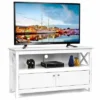 Tangkula TV Free Standing Wooden Cabinet Console Media Organizer Home Furniture
