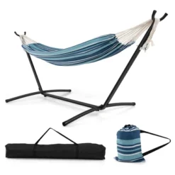 Tangkula Portable Indoor Outdoor 2-Person Double Hammock Set W/ Stand And Carrying Cases 19 Tangkula Portable Indoor Outdoor 2-Person Double Hammock Set W/ Stand And Carrying Cases -Tangkula Shop GUEST f5e997be 08ce 4e82 b66c b1073b3b7449