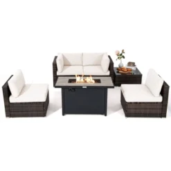 Tangkula 6-Piece Outdoor Sectional Sofa & 60,000 BTU Fire Pit Table Set 25 Tangkula 6-Piece Outdoor Sectional Sofa & 60,000 BTU Fire Pit Table Set -Tangkula Shop GUEST f647d7f4 beac 4afc a605 5d1edf65457e
