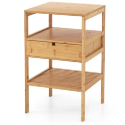 Tangkula Bamboo Nightstand W/ Pull-out Drawer & Storage Shelf Wood Natural 17 Tangkula Bamboo Nightstand W/ Pull-out Drawer & Storage Shelf Wood Natural -Tangkula Shop GUEST f69b3fae 8296 4341 ade9 66a98650ac63