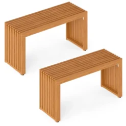Tangkula 2 PCS 36 Inch Patio Bench All-Slat Acacia Wood Loveseat For 2 People 800 Lbs Capacity 19 Tangkula 2 PCS 36 Inch Patio Bench All-Slat Acacia Wood Loveseat For 2 People 800 Lbs Capacity -Tangkula Shop GUEST fa617e85 2b38 482e b1a1 d39eeccd00c6