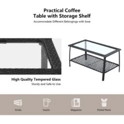 Tangkula 4-Piece Patio Rattan Furniture Set - Outdoor Conversation Set 15 Tangkula 4-Piece Patio Rattan Furniture Set - Outdoor Conversation Set -Tangkula Shop GUEST fab76c4a db65 4c26 a6b5 6233ad0bd75a