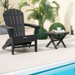 Tangkula 2 Pieces Folding Adirondack Side Table Poolside Garden Patio Black 12 Tangkula 2 Pieces Folding Adirondack Side Table Poolside Garden Patio Black -Tangkula Shop GUEST fca6a636 0e82 44f2 b819 f7221fc43ef5