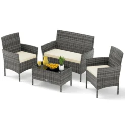 Tangkula 8-Piece Patio Furniture Set with PE Rattan & Washable Cushions -Tangkula Shop GUEST fe02381b c04a 4679 b189 e895341a7c9c 1