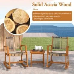 Tangkula 3 Pieces Rocking Bistro Set PE Rattan Front Porch Chairs W/ Coffee Table 14 Tangkula 3 Pieces Rocking Bistro Set PE Rattan Front Porch Chairs W/ Coffee Table -Tangkula Shop GUEST fe2f26f9 55aa 49b2 877f f685ffa46a3f
