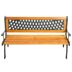 Tangkula Garden Metal Bench Porch Path Hardwood Chair For Patio Park Outdoor Deck 12 Tangkula Garden Metal Bench Porch Path Hardwood Chair For Patio Park Outdoor Deck -Tangkula Shop GUEST fe42b3ac e025 424f 8312 7df9c847650a