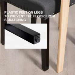 Tangkula 2-Piece Upholstered Linen Fabric Dining Chairs With High Backrest & Padded Seat -Tangkula Shop GUEST ff634af2 17fe 451b 86a4 7859505a989e