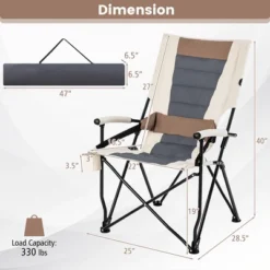 Tangkula Heavy Duty Folding Camping Chair with Lumbar Support & Cup Holder -Tangkula Shop GUEST ff6a33eb b212 4dbc 874f e70efaa162f0