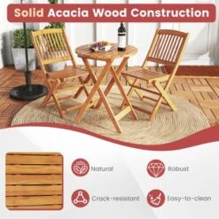 Tangkula Patio Folding Chair Set Of 4 Portable Acacia Wood Dining Chairs With High Back & Seat Cushions Beige/Navy/Red 16 Tangkula Patio Folding Chair Set Of 4 Portable Acacia Wood Dining Chairs With High Back & Seat Cushions Beige/Navy/Red -Tangkula Shop GUEST fff89243 e54e 4dd6 9049 0e5d6424ab07